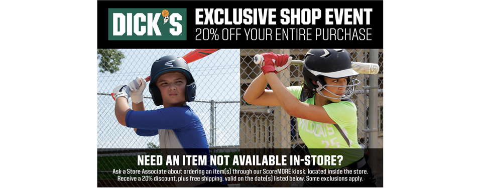 PV Sale Weekend At Dick's Sporting Goods!