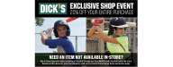 PV Sale Weekend At Dick's Sporting Goods!